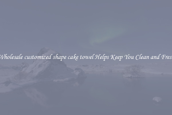 Wholesale customized shape cake towel Helps Keep You Clean and Fresh