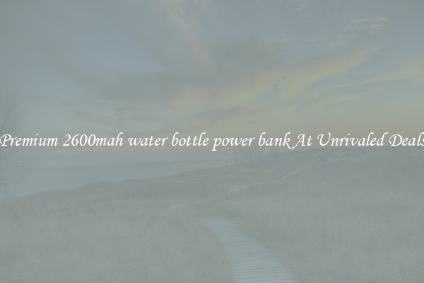 Premium 2600mah water bottle power bank At Unrivaled Deals
