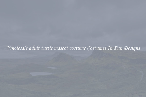 Wholesale adult turtle mascot costume Costumes In Fun Designs