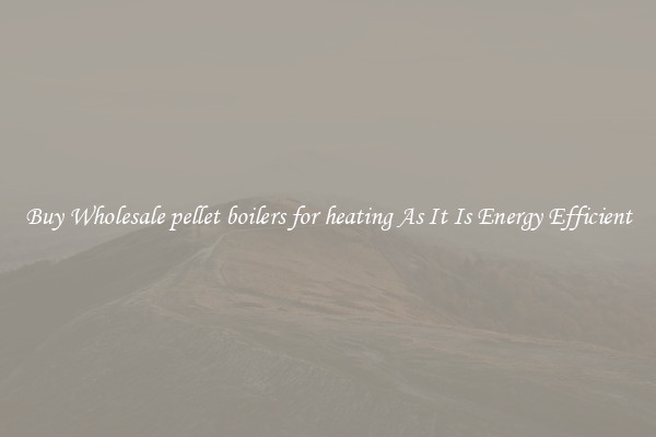 Buy Wholesale pellet boilers for heating As It Is Energy Efficient