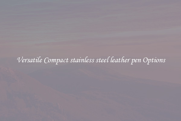 Versatile Compact stainless steel leather pen Options