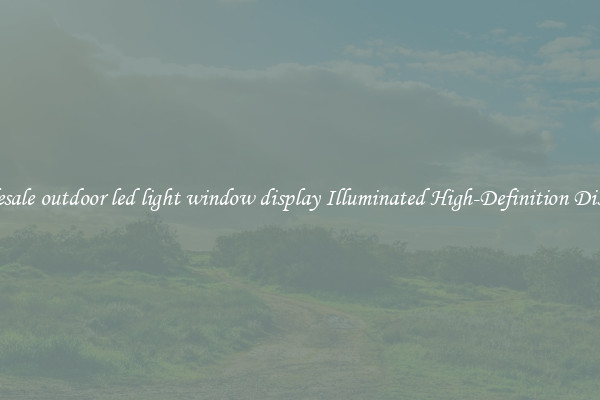 Wholesale outdoor led light window display Illuminated High-Definition Displays 